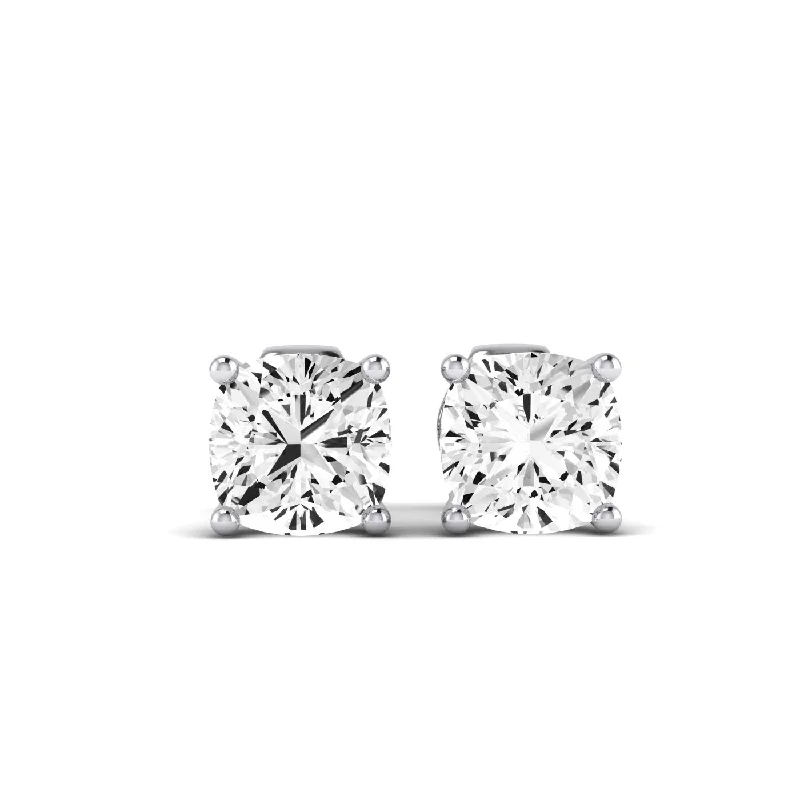 Elowen Cushion Cut Lab Diamond Stud Earrings