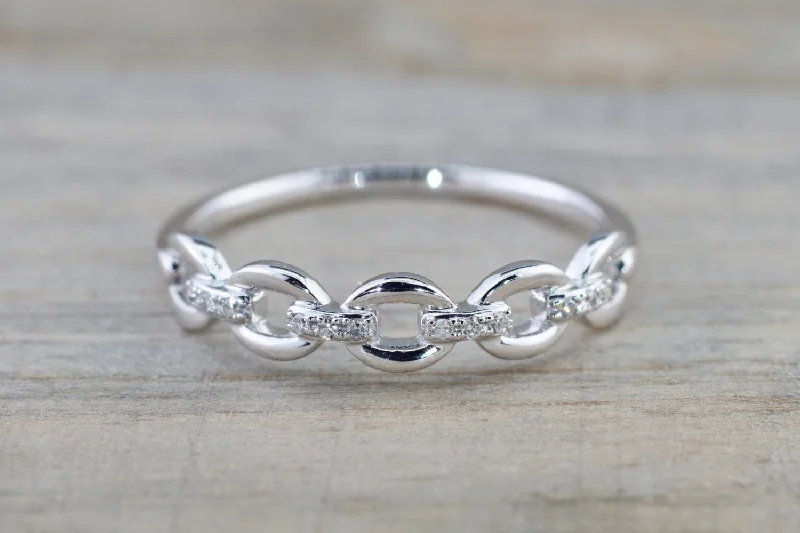 Men's stackable rings for a layered look14k White Gold Diamond Pave Twist Chain Link Stackable Ring Band Wedding Promise Anniversary Fashion Rope Twist Open Curve Men's stackable rings for a layered look14k White Gold Diamond Pave Twist Chain Link Stackable Ring Band Wedding Promise Anniversary Fashion Rope Twist Open Curve