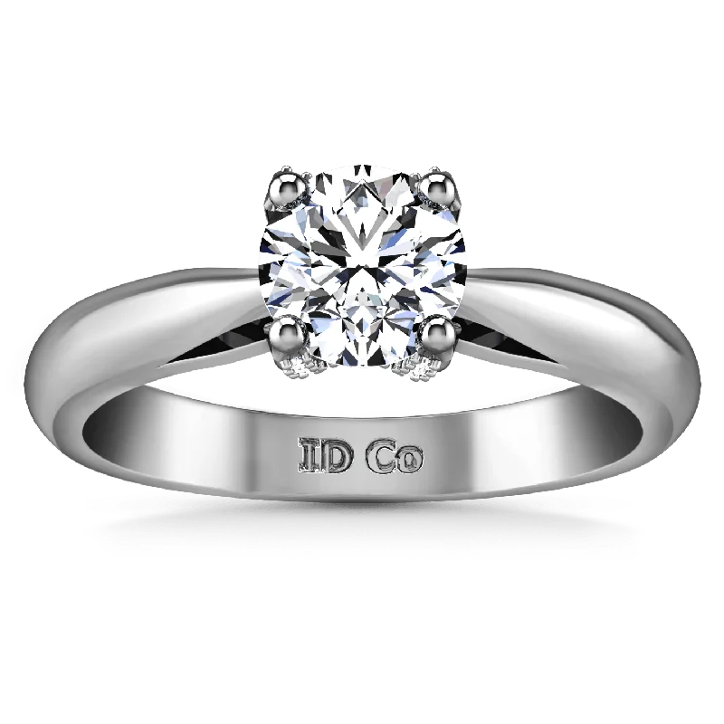 Vintage - Inspired Filigree - Design Women's Rings in Sterling SilverRound Diamond Solitaire Engagement Ring Caressa 14K White Gold Vintage - Inspired Filigree - Design Women's Rings in Sterling SilverRound Diamond Solitaire Engagement Ring Caressa 14K White Gold