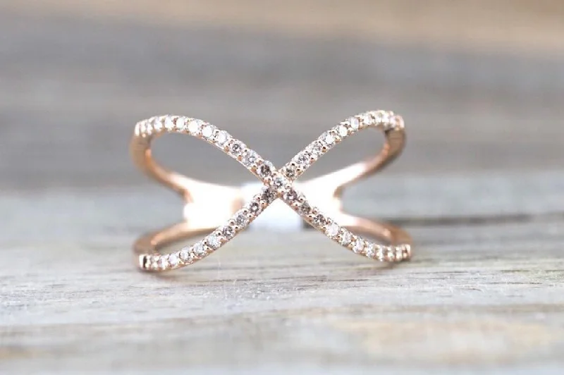Men's oxidized silver rings for an antique lookX Cross 14k Rose Gold Diamond Adjustable Love Promise Ring Band Shaped Large Fashion 0.30 carats Men's oxidized silver rings for an antique lookX Cross 14k Rose Gold Diamond Adjustable Love Promise Ring Band Shaped Large Fashion 0.30 carats