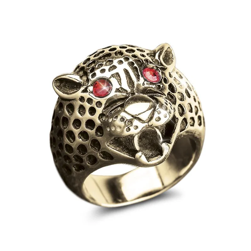 Art Deco - Inspired Women's Rings with Geometric Shapes in 14K GoldGrand Leopardo Ring Art Deco - Inspired Women's Rings with Geometric Shapes in 14K GoldGrand Leopardo Ring