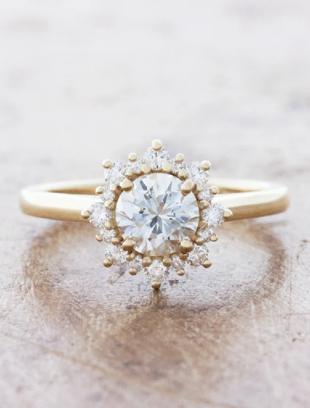 Men's Emerald Engagement Rings with 14K Yellow Gold and Vintage - Style FiligreeEleni Men's Emerald Engagement Rings with 14K Yellow Gold and Vintage - Style FiligreeEleni