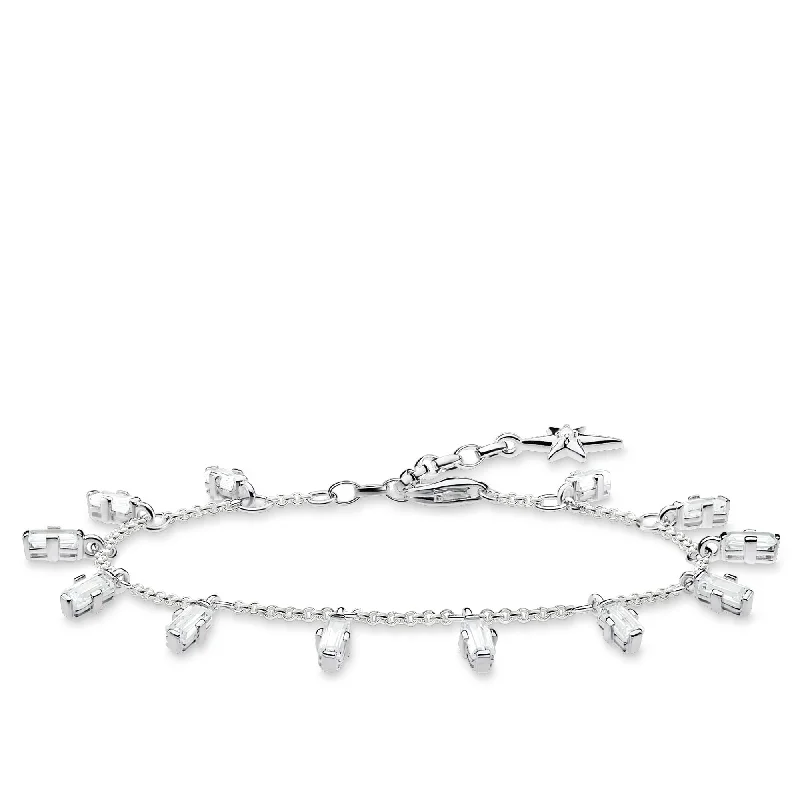 Thomas Sabo Glam & Soul Sterling Silver CZ Baguette Cut Bracelet