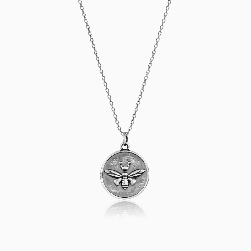 Men's opal - featured rings with iridescent colorsOxidised Silver Wasp Pendant With Link Chain For Him Men's opal - featured rings with iridescent colorsOxidised Silver Wasp Pendant With Link Chain For Him
