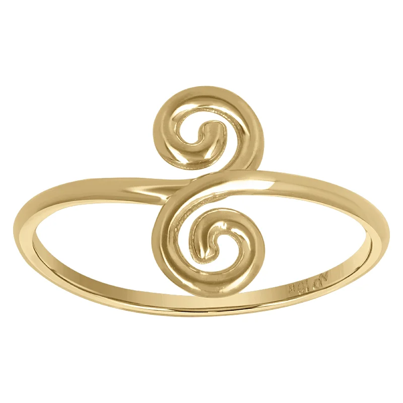 Adjustable Fashion Rings in Leather and Brass with a Tribal - Inspired DesignKeene Jewelers 10Kt Yellow Gold Womens Swirl Fashion Rings Adjustable Fashion Rings in Leather and Brass with a Tribal - Inspired DesignKeene Jewelers 10Kt Yellow Gold Womens Swirl Fashion Rings