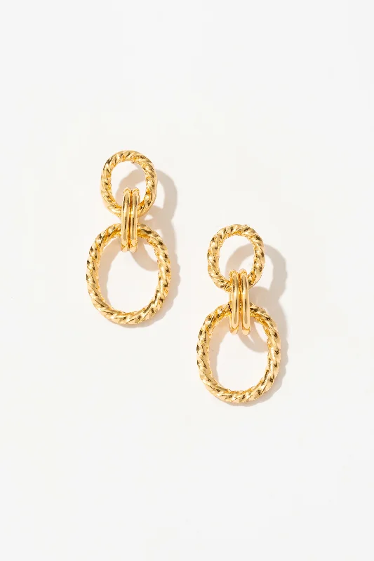 Minimalist hoop earringsCyra Trio Hoop Drop Earrings