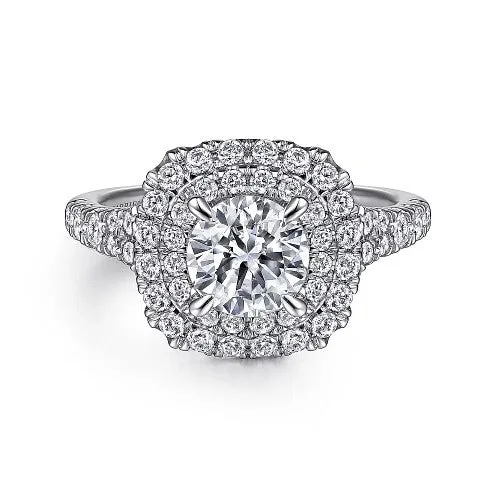 Men's Aquamarine Engagement Rings in 9K Gold with a Bezel - Set StoneLexie - 14k White Gold Cushion Double Halo Round Diamond Engagement Ring Men's Aquamarine Engagement Rings in 9K Gold with a Bezel - Set StoneLexie - 14k White Gold Cushion Double Halo Round Diamond Engagement Ring