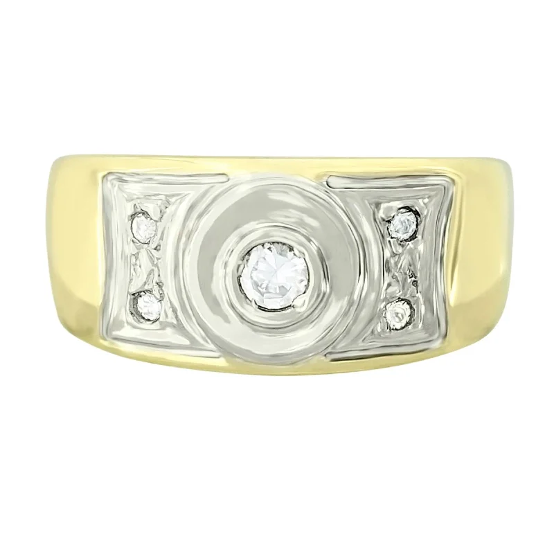 Statement - Making Cocktail Rings for Women with Large Cubic ZirconiaYellow Gold Fancy Cubic Zircon Ring