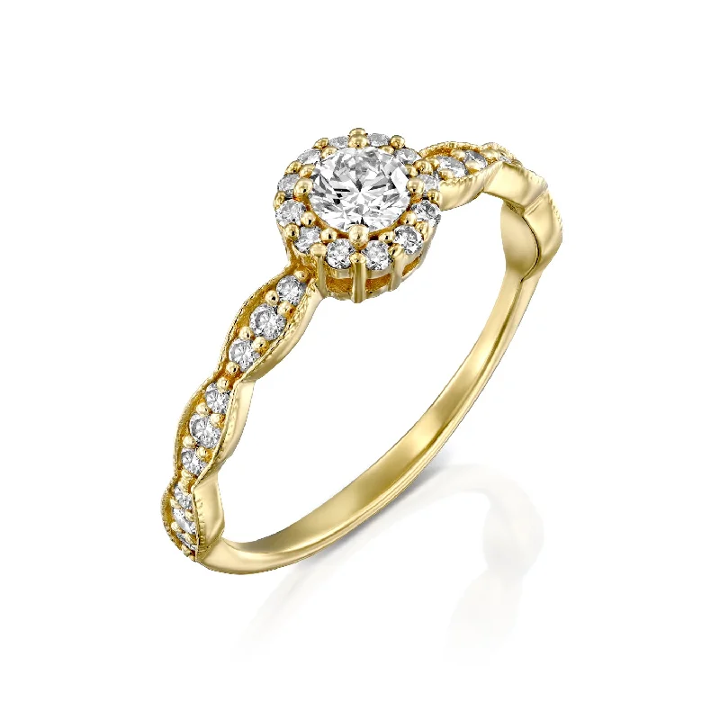 Men's Ruby Engagement Rings in Rose Gold with a Solitaire Design for a Romantic GestureElizabeth Gold Ring White Diamonds Men's Ruby Engagement Rings in Rose Gold with a Solitaire Design for a Romantic GestureElizabeth Gold Ring White Diamonds