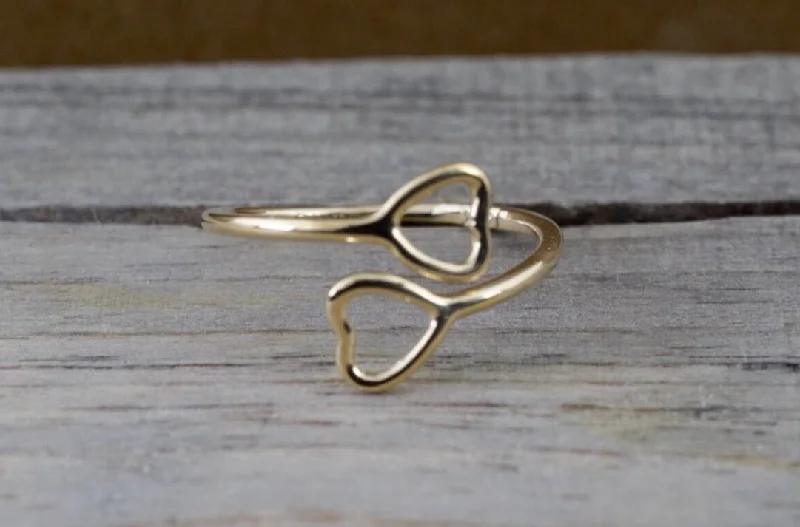 Men's silicone fitness rings for active lifestyles14k Yellow Gold Double Open Heart Adjustable Pinky Knuckle Ring Love Men's silicone fitness rings for active lifestyles14k Yellow Gold Double Open Heart Adjustable Pinky Knuckle Ring Love