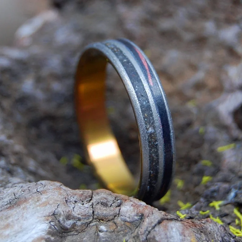 Engagement - Inspired Women's Rings with a Halo of Small DiamondsVenice Beach At Sunset For Her | Men's Venice Beach Sand, Bronzey Pink Mokume & Titanium Wedding Ring Engagement - Inspired Women's Rings with a Halo of Small DiamondsVenice Beach At Sunset For Her | Men's Venice Beach Sand, Bronzey Pink Mokume & Titanium Wedding Ring