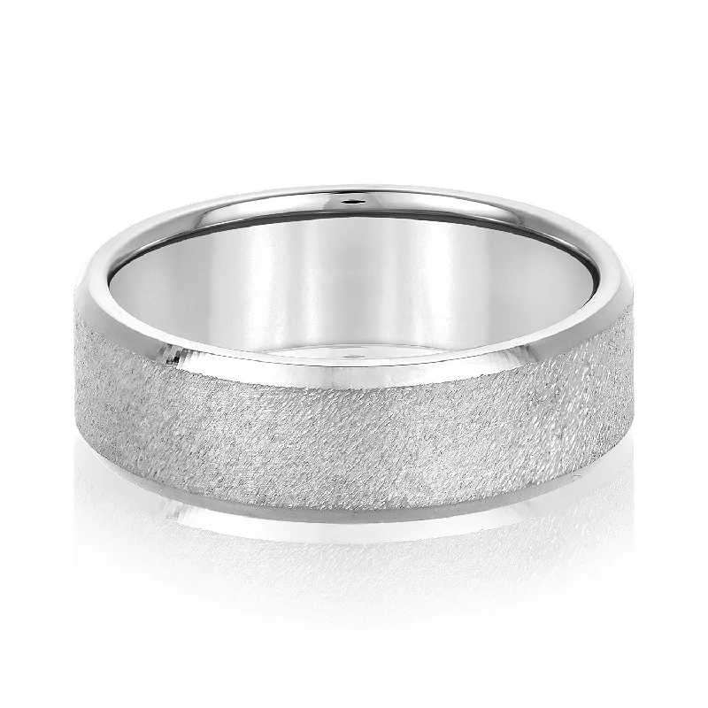 Men's magnetic rings for potential health benefitsMen's Sandblasted Wedding Ring With High Polish Edges Men's magnetic rings for potential health benefitsMen's Sandblasted Wedding Ring With High Polish Edges