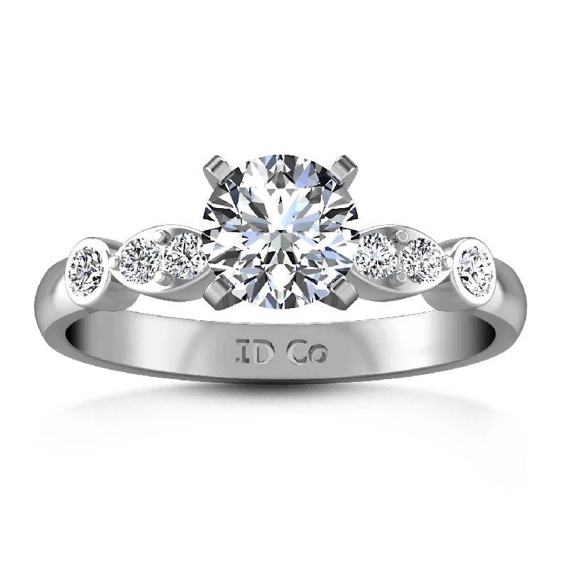 Women's Infinity Symbol Rings in Rose Gold for a Romantic TouchRound Diamond Pave Engagement Ring Rachel 14K White Gold Women's Infinity Symbol Rings in Rose Gold for a Romantic TouchRound Diamond Pave Engagement Ring Rachel 14K White Gold