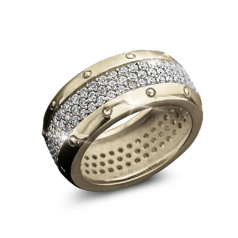 Enamel - Coated Women's Rings in Bright, Bold ColorsMoonlight Eternity Ring