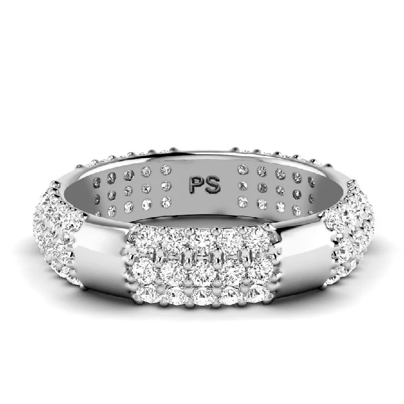 Men's rose - gold - plated rings for a trendy color1.50 CT Round Cut Diamonds - Mens Wedding Band Men's rose - gold - plated rings for a trendy color1.50 CT Round Cut Diamonds - Mens Wedding Band