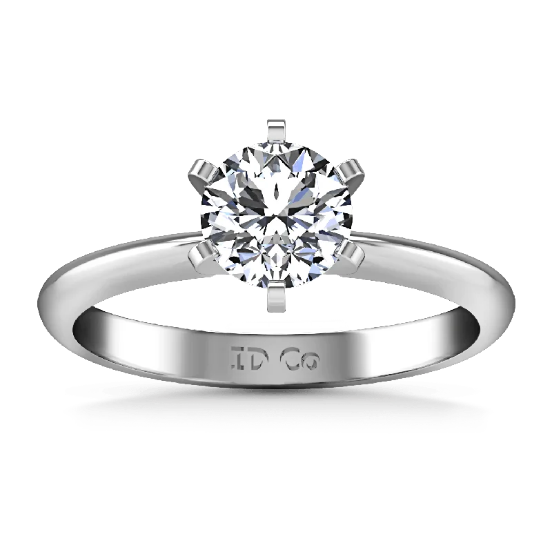 Statement - Making Cocktail Rings for Women with Large Cubic ZirconiaRound Diamond Solitaire Engagement Ring Classic 6 Prong 14K White Gold Statement - Making Cocktail Rings for Women with Large Cubic ZirconiaRound Diamond Solitaire Engagement Ring Classic 6 Prong 14K White Gold