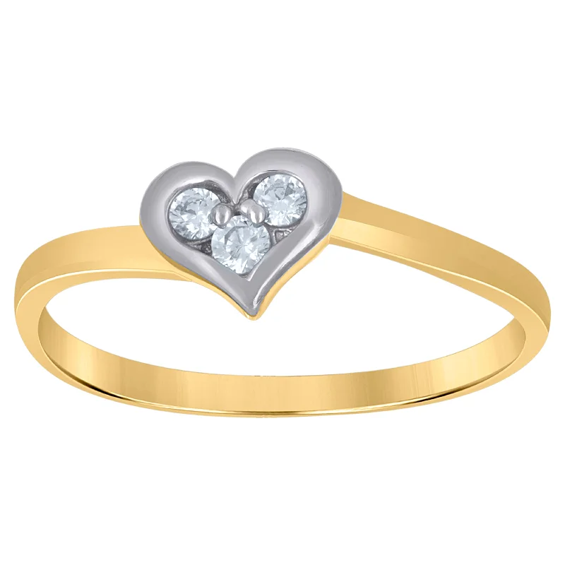 Beaded Fashion Rings in Natural Stones and Cotton Cord for a Handmade AestheticKeene Jewelers 10kt Gold Womens Two-tone CZ Heart Band Ring Beaded Fashion Rings in Natural Stones and Cotton Cord for a Handmade AestheticKeene Jewelers 10kt Gold Womens Two-tone CZ Heart Band Ring