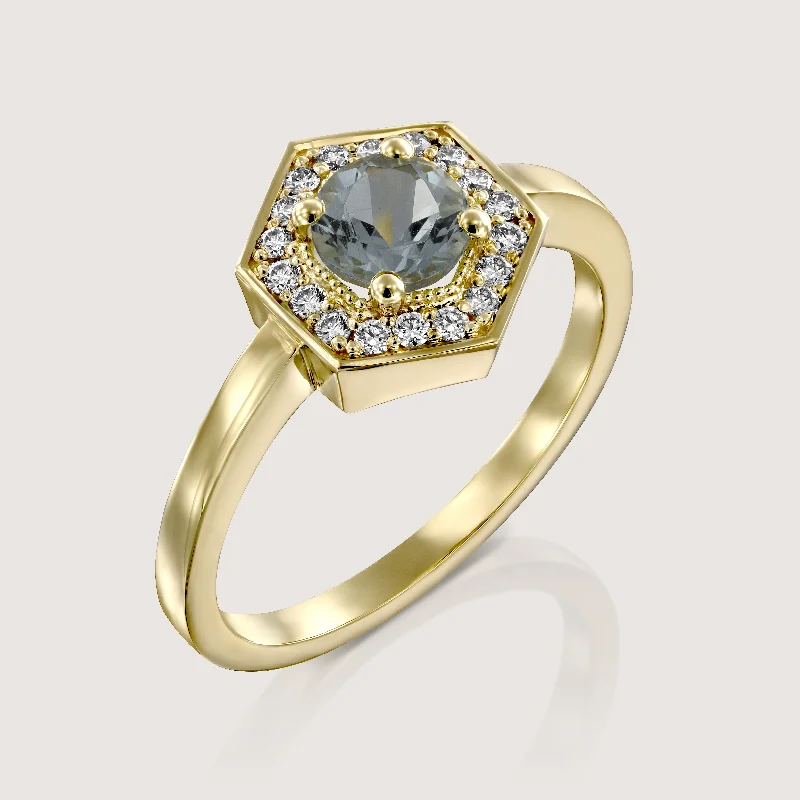 Men's Sapphire Engagement Rings in 18K White Gold with Pave Diamond AccentsAmy Gold Ring with Aquamarine Men's Sapphire Engagement Rings in 18K White Gold with Pave Diamond AccentsAmy Gold Ring with Aquamarine