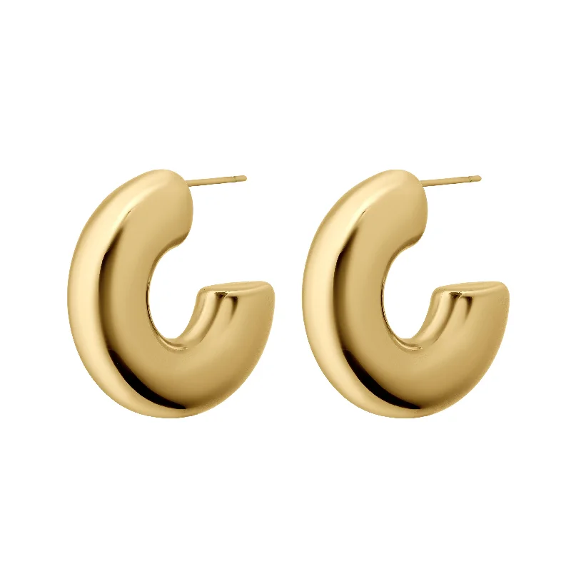 Gold hoop earringsLizzie Hoops