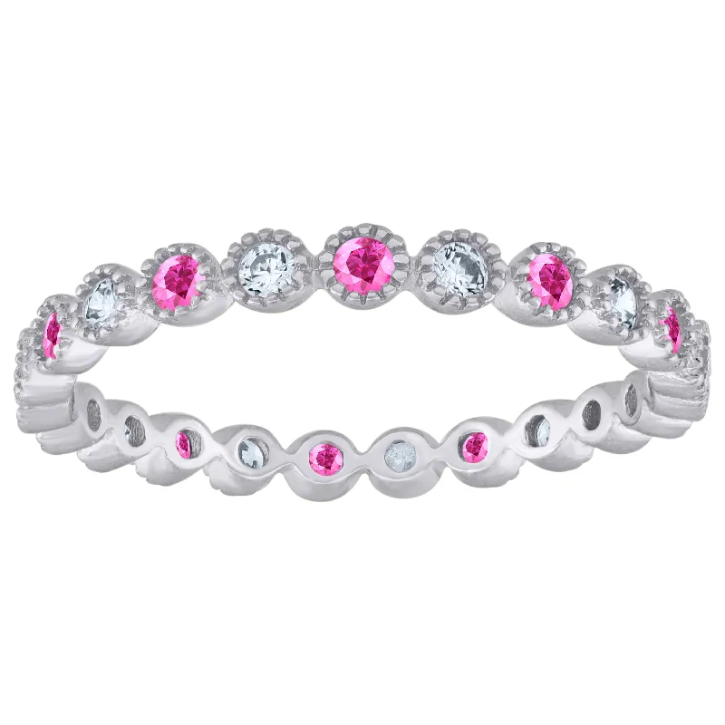 Bangle - Style Fashion Rings in Rose - Gold - Plated Aluminum with Etched PatternsKeene Jewelers 925 Sterling Silver Womens White Pink Cubic-Zirconia Ring Size 7 Bangle - Style Fashion Rings in Rose - Gold - Plated Aluminum with Etched PatternsKeene Jewelers 925 Sterling Silver Womens White Pink Cubic-Zirconia Ring Size 7