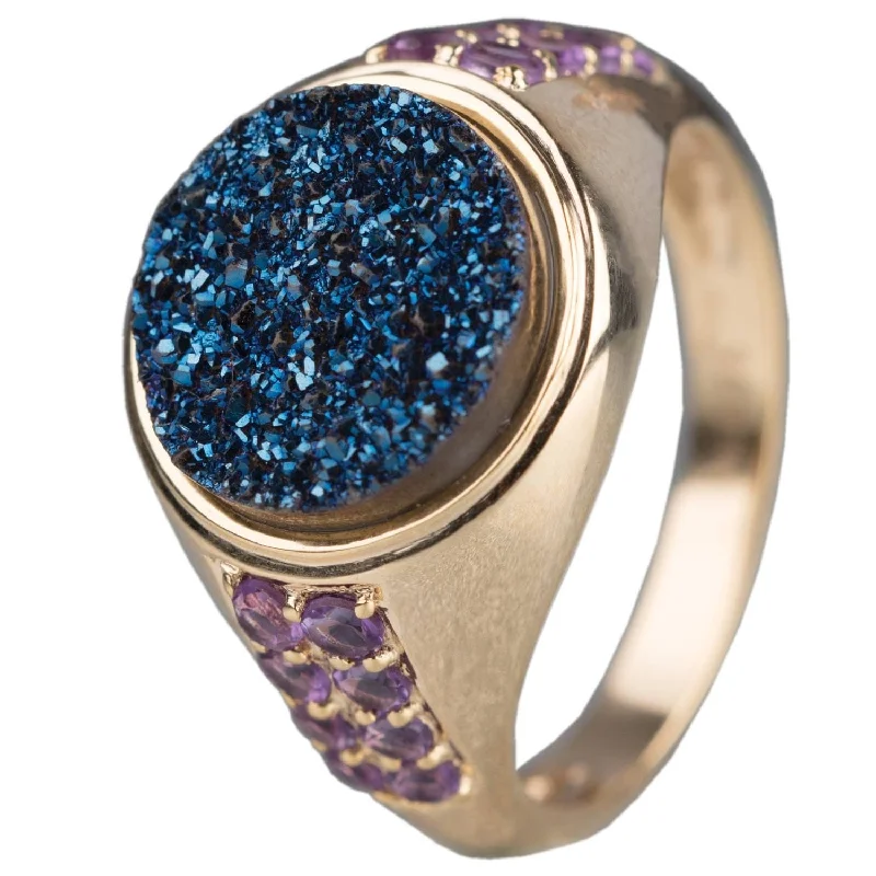 Women's Infinity Symbol Rings in Rose Gold for a Romantic TouchDruzy Quartz Ring