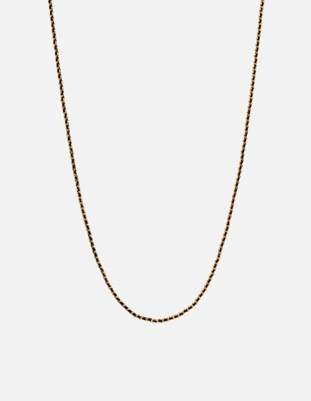 Boho - Style Women's Rings with Turquoise and Leather Accents2mm Woven Chain Necklace, Gold Vermeil Boho - Style Women's Rings with Turquoise and Leather Accents2mm Woven Chain Necklace, Gold Vermeil