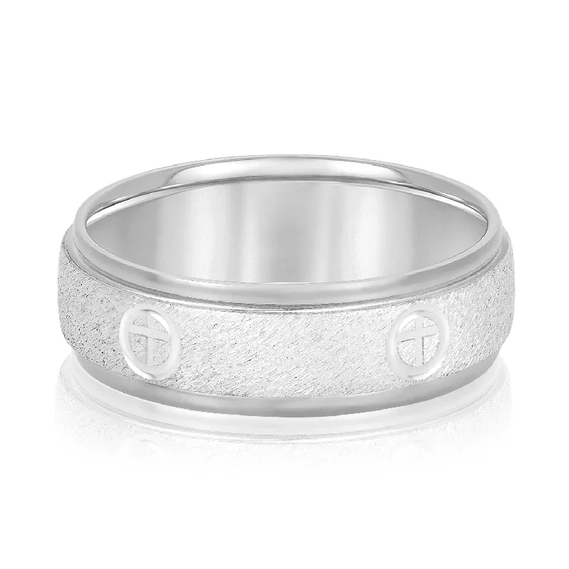 Men's opal - featured rings with iridescent colorsCross Engraved Men's Diamond Wedding Band Men's opal - featured rings with iridescent colorsCross Engraved Men's Diamond Wedding Band