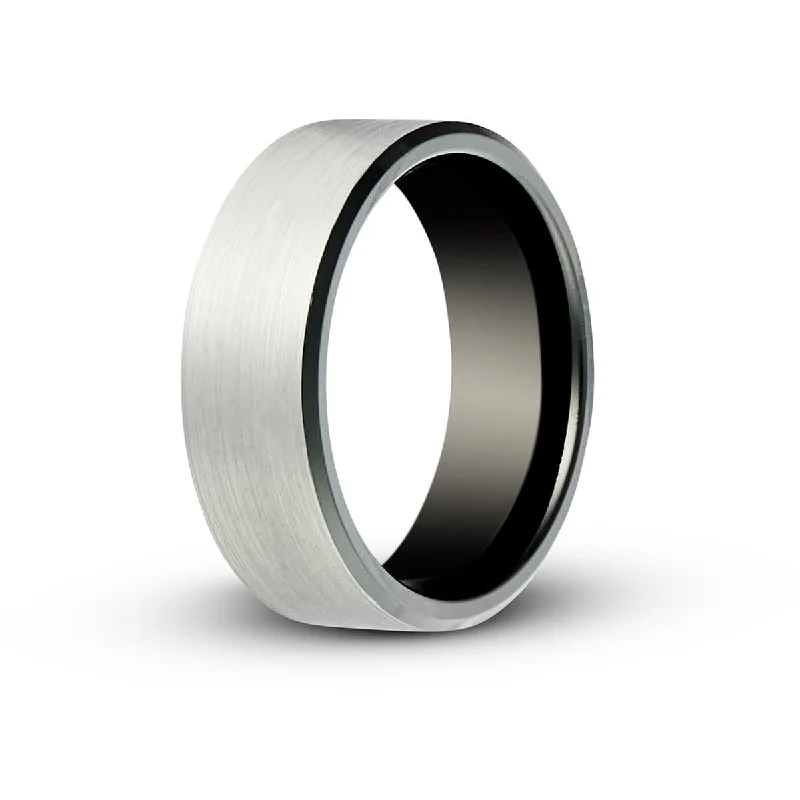 Men's gold signet rings with engraved initialsMen’s Brushed Silver Centre Black Zirconium Ring Men's gold signet rings with engraved initialsMen’s Brushed Silver Centre Black Zirconium Ring