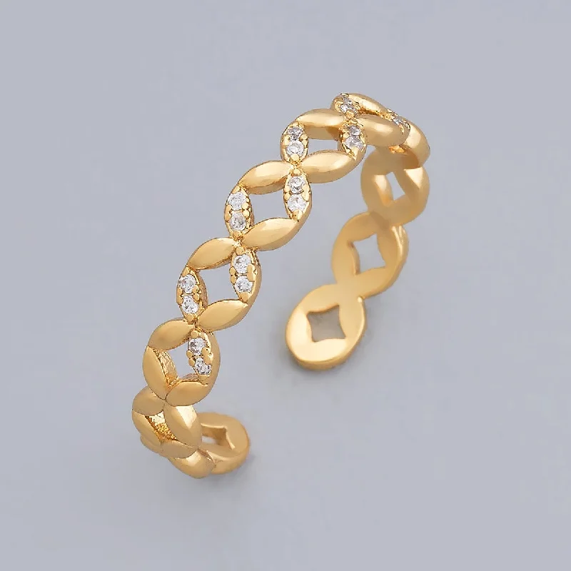 Animal - print double finger rings for a bold statementTrendy Finger Ring 171076