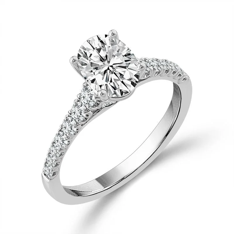 Men's Tourmaline Engagement Rings in 18K Two - Tone Gold with a Floral - Inspired Setting1.00 Ctw Oval Lab Grown Diamond Engagement Ring in 14 Karat White Gold Men's Tourmaline Engagement Rings in 18K Two - Tone Gold with a Floral - Inspired Setting1.00 Ctw Oval Lab Grown Diamond Engagement Ring in 14 Karat White Gold