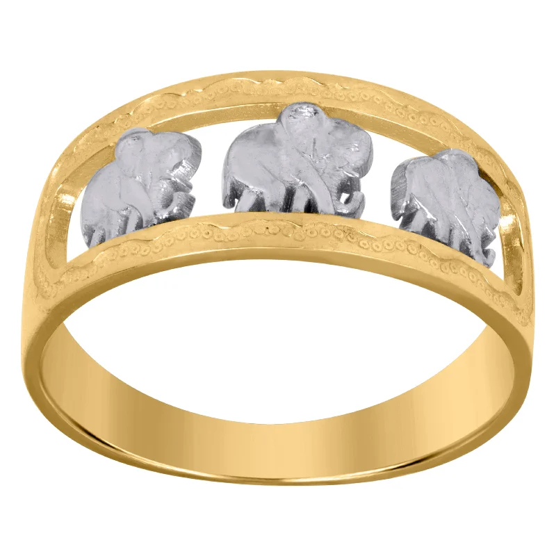 Beaded Fashion Rings in Natural Stones and Cotton Cord for a Handmade AestheticKeene Jewelers 10kt Two-tone Gold Womens DC Textured Elephant Band Ring Beaded Fashion Rings in Natural Stones and Cotton Cord for a Handmade AestheticKeene Jewelers 10kt Two-tone Gold Womens DC Textured Elephant Band Ring