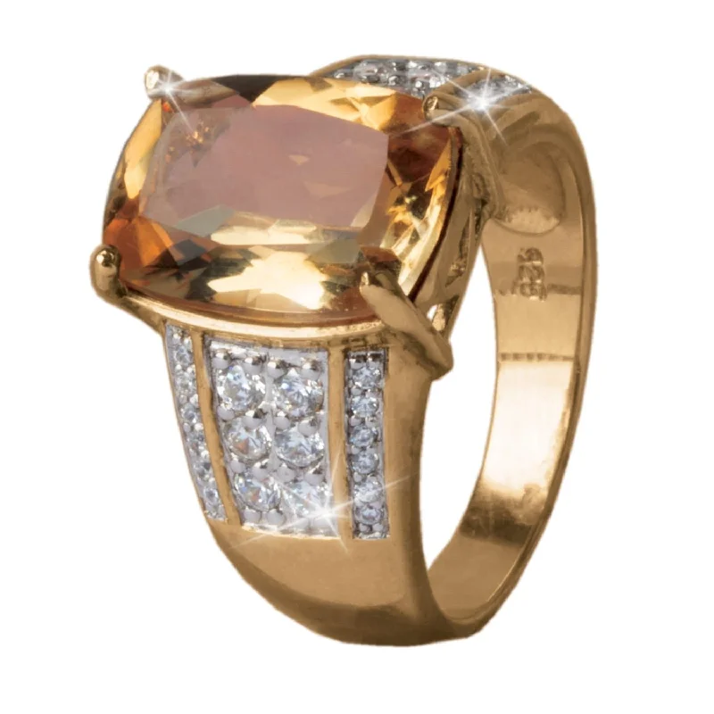 Adjustable Ring Sizes for Women's Rings in Stainless SteelSeville Citrine Ring