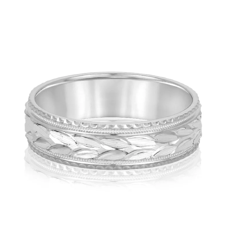 Men's music - note rings for musiciansGreek God Wreath Style Men’s Wedding Band