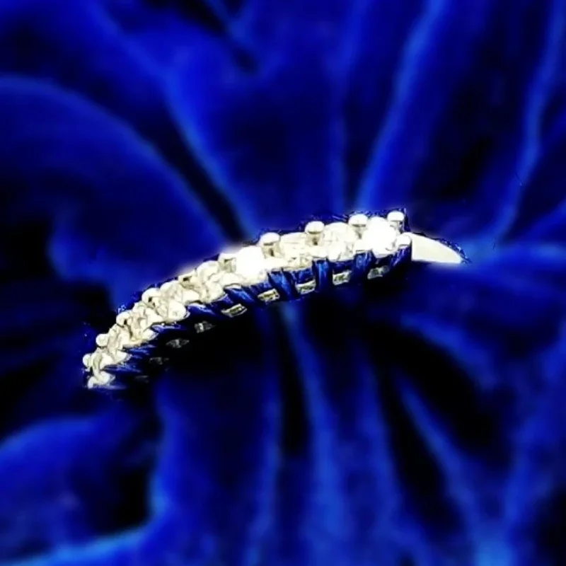 Women's Rings with Birthstones for a Personalized TouchWhite Gold Eternity Diamond Ring Women's Rings with Birthstones for a Personalized TouchWhite Gold Eternity Diamond Ring