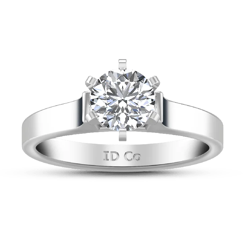 Silicone Women's Rings for a Comfortable and Durable OptionRound Diamond Solitaire Engagement Ring Modern 14K White Gold Silicone Women's Rings for a Comfortable and Durable OptionRound Diamond Solitaire Engagement Ring Modern 14K White Gold