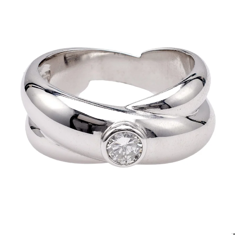 Halo diamond engagement ring in 18K white gold with a center oval - cut stoneVintage French Diamond 18k White Gold Ring Halo diamond engagement ring in 18K white gold with a center oval - cut stoneVintage French Diamond 18k White Gold Ring