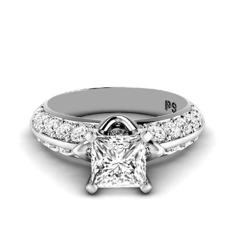 Men's Lapis Lazuli Engagement Rings in Sterling Silver with a Star - Shaped Stone Setting1.00-2.15 CT Round & Princess Cut Diamonds - Engagement Ring Men's Lapis Lazuli Engagement Rings in Sterling Silver with a Star - Shaped Stone Setting1.00-2.15 CT Round & Princess Cut Diamonds - Engagement Ring