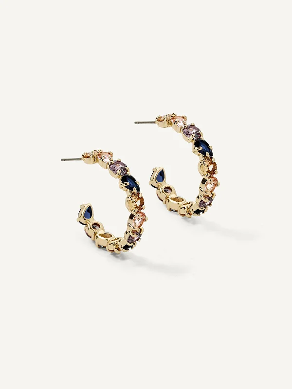 Oval hoop earringsRaveena Hoops