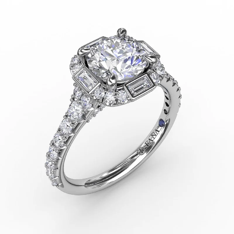 Men's Tourmaline Engagement Rings in 18K Two - Tone Gold with a Floral - Inspired SettingCushion Shaped Diamond Halo Engagement Ring With Baguettes Men's Tourmaline Engagement Rings in 18K Two - Tone Gold with a Floral - Inspired SettingCushion Shaped Diamond Halo Engagement Ring With Baguettes