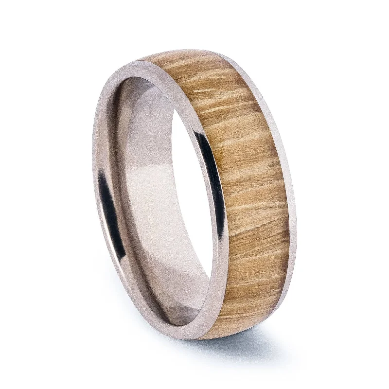 Titanium Rings with a Frosted - Finish Surface for a Modern AestheticThe Oak | 8MM Titanium Rings with a Frosted - Finish Surface for a Modern AestheticThe Oak | 8MM