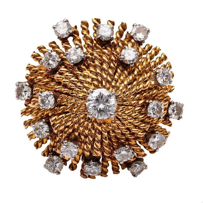 Marquise - cut diamond engagement ring with a split - shank band in platinumMid Century Diamond 18k Yellow Gold Cocktail Ring Marquise - cut diamond engagement ring with a split - shank band in platinumMid Century Diamond 18k Yellow Gold Cocktail Ring