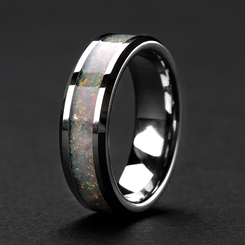 Men's amethyst - filled rings for a purple eleganceTungsten Ring Wedding Band for Men - 8mm Men's amethyst - filled rings for a purple eleganceTungsten Ring Wedding Band for Men - 8mm