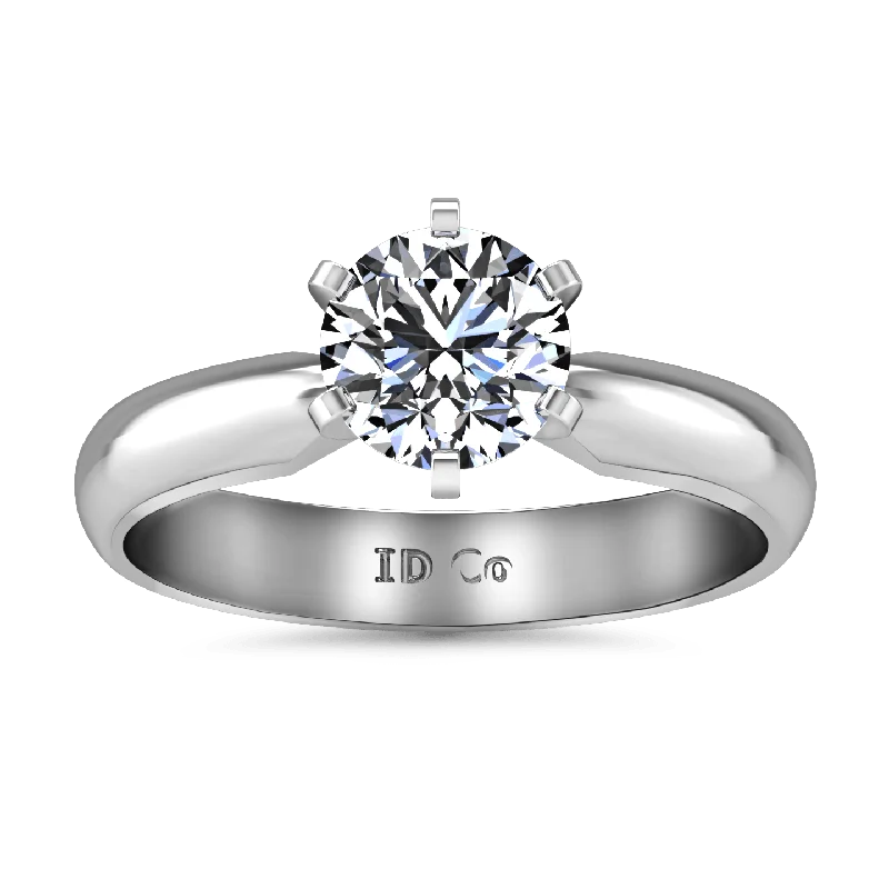 Silicone Women's Rings for a Comfortable and Durable OptionRound Diamond Solitaire Engagement Ring Wide Classic 6 Prong 14K White Gold Silicone Women's Rings for a Comfortable and Durable OptionRound Diamond Solitaire Engagement Ring Wide Classic 6 Prong 14K White Gold