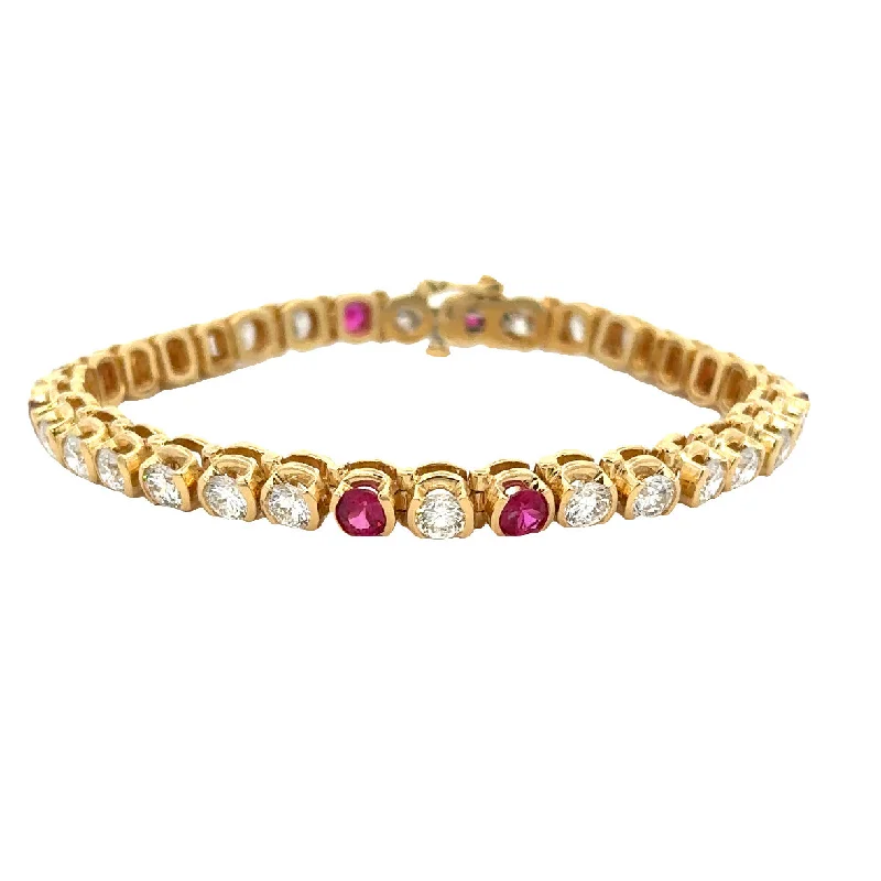 Amethyst and diamond engagement ring in a 18K gold and silver two - tone settingMagnificent Ruby and Diamond Bracelet in 18k Yellow Gold Amethyst and diamond engagement ring in a 18K gold and silver two - tone settingMagnificent Ruby and Diamond Bracelet in 18k Yellow Gold