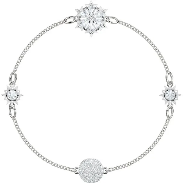 Swarovski Remix Rhodium Plated Snowflake Bracelet