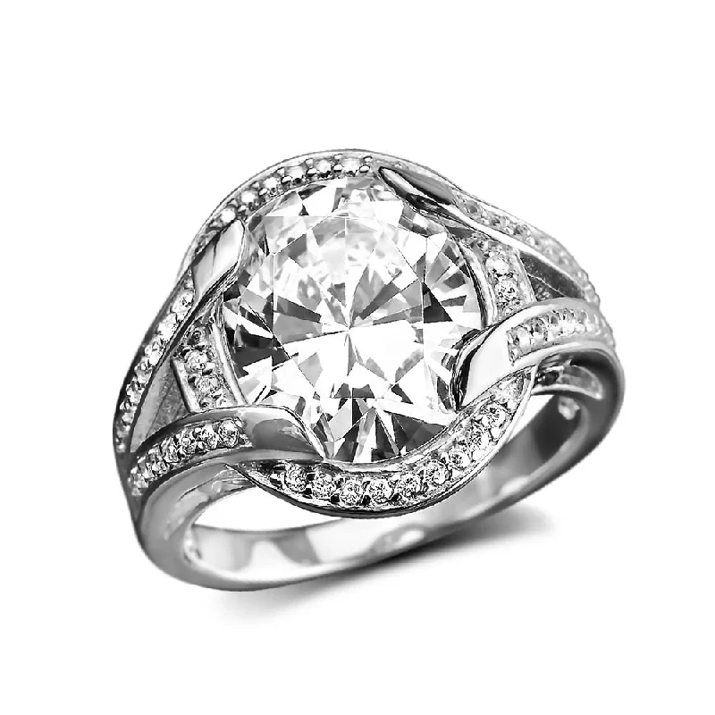 Art Deco - Inspired Women's Rings with Geometric Shapes in 14K GoldValentina Ring