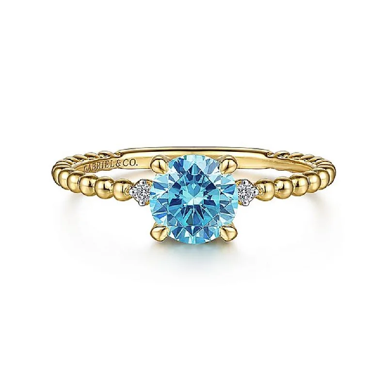 Men's Lapis Lazuli Engagement Rings in Sterling Silver with a Star - Shaped Stone SettingGabriel Blue Topaz & Diamond Bujukan Beaded Ring Men's Lapis Lazuli Engagement Rings in Sterling Silver with a Star - Shaped Stone SettingGabriel Blue Topaz & Diamond Bujukan Beaded Ring