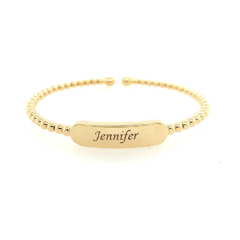 Men's Peridot Engagement Rings in 14K Gold - Filled Metal with a Micro - Pave SettingGabriel 14Ky Bujukan Personalized Plate Bracelet Engraved "Jennifer" Men's Peridot Engagement Rings in 14K Gold - Filled Metal with a Micro - Pave SettingGabriel 14Ky Bujukan Personalized Plate Bracelet Engraved "Jennifer"