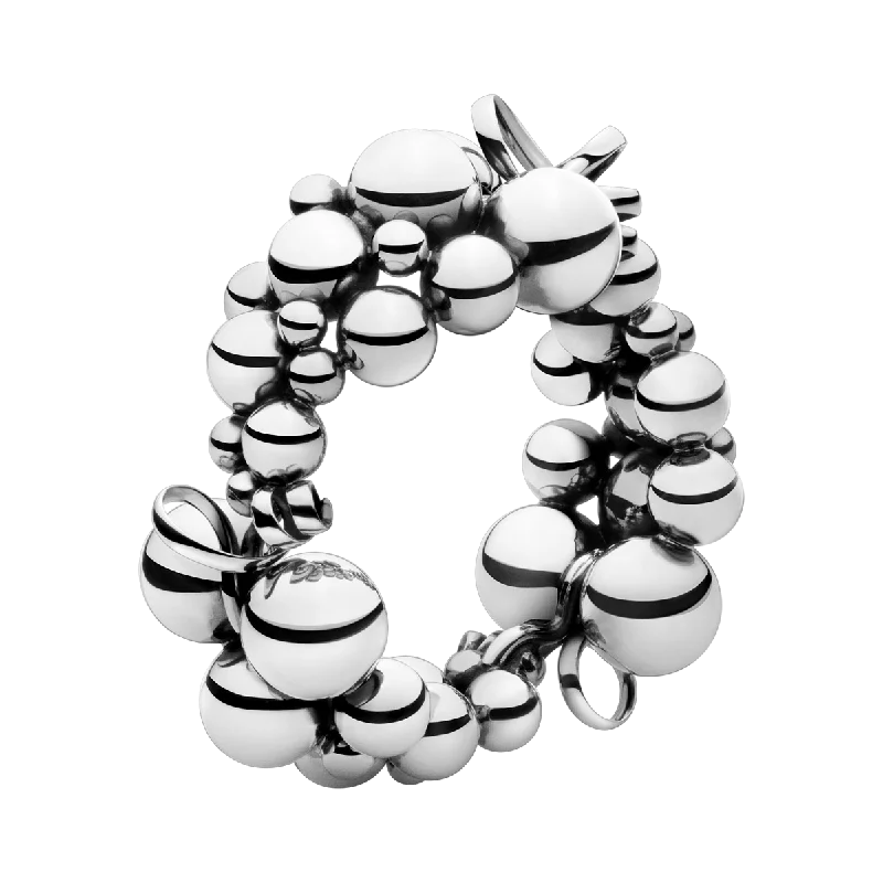 Georg Jensen Moonlight Grapes Sterling Silver Statement Bracelet