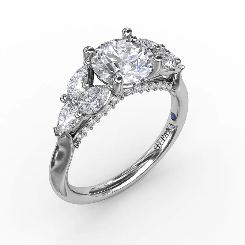 Men's Alexandrite Engagement Rings in Platinum with a Hidden Halo of DiamondsFloral Multi-Stone Engagement Ring With Diamond Leaves Men's Alexandrite Engagement Rings in Platinum with a Hidden Halo of DiamondsFloral Multi-Stone Engagement Ring With Diamond Leaves